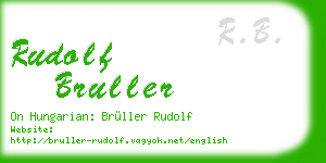 rudolf bruller business card