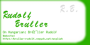 rudolf bruller business card